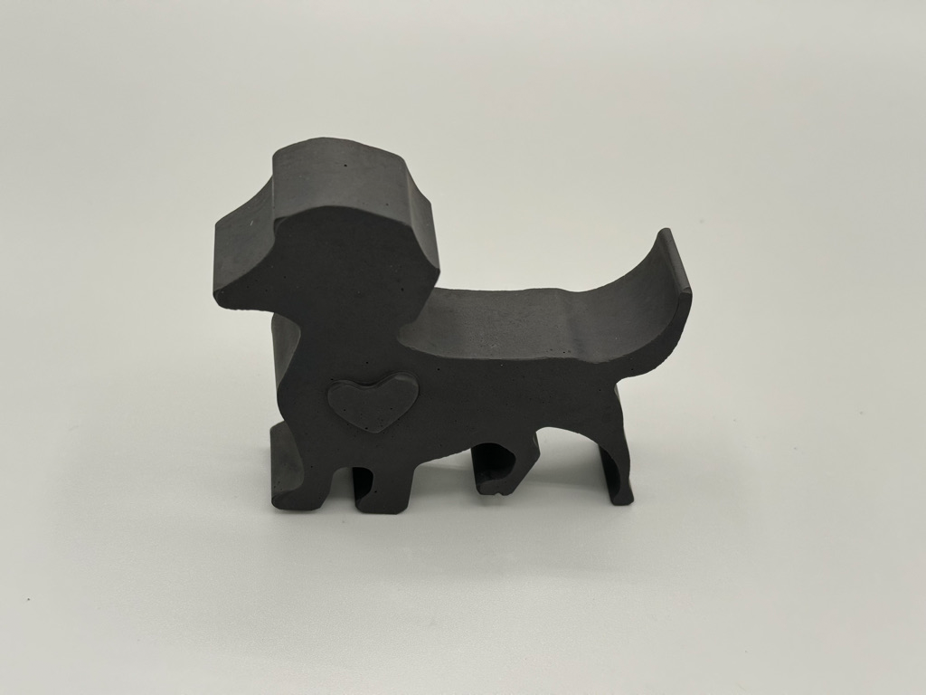 Hund mit Herz Figur