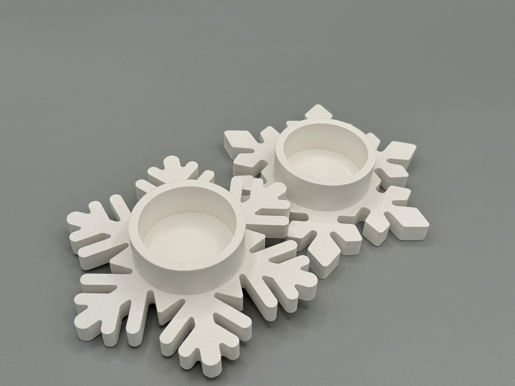Schneeflocken Teelichter (2er Set)