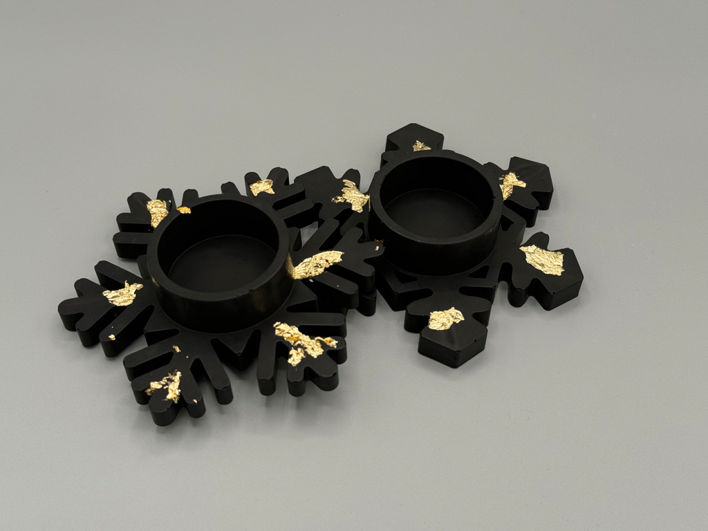 Schneeflocken Teelichter (2er Set)